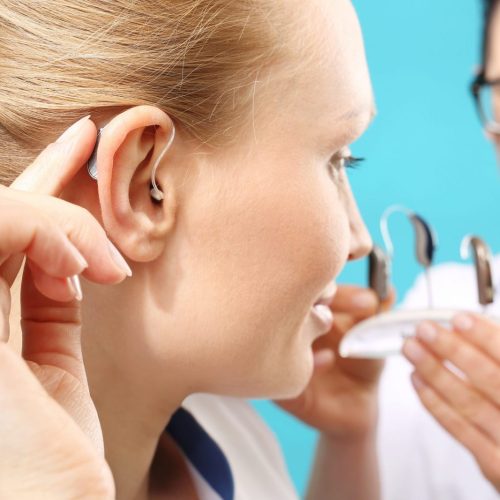 Hearing,Aid.,The,Doctor,Assumes,The,Woman,Hearing,Aid,In
